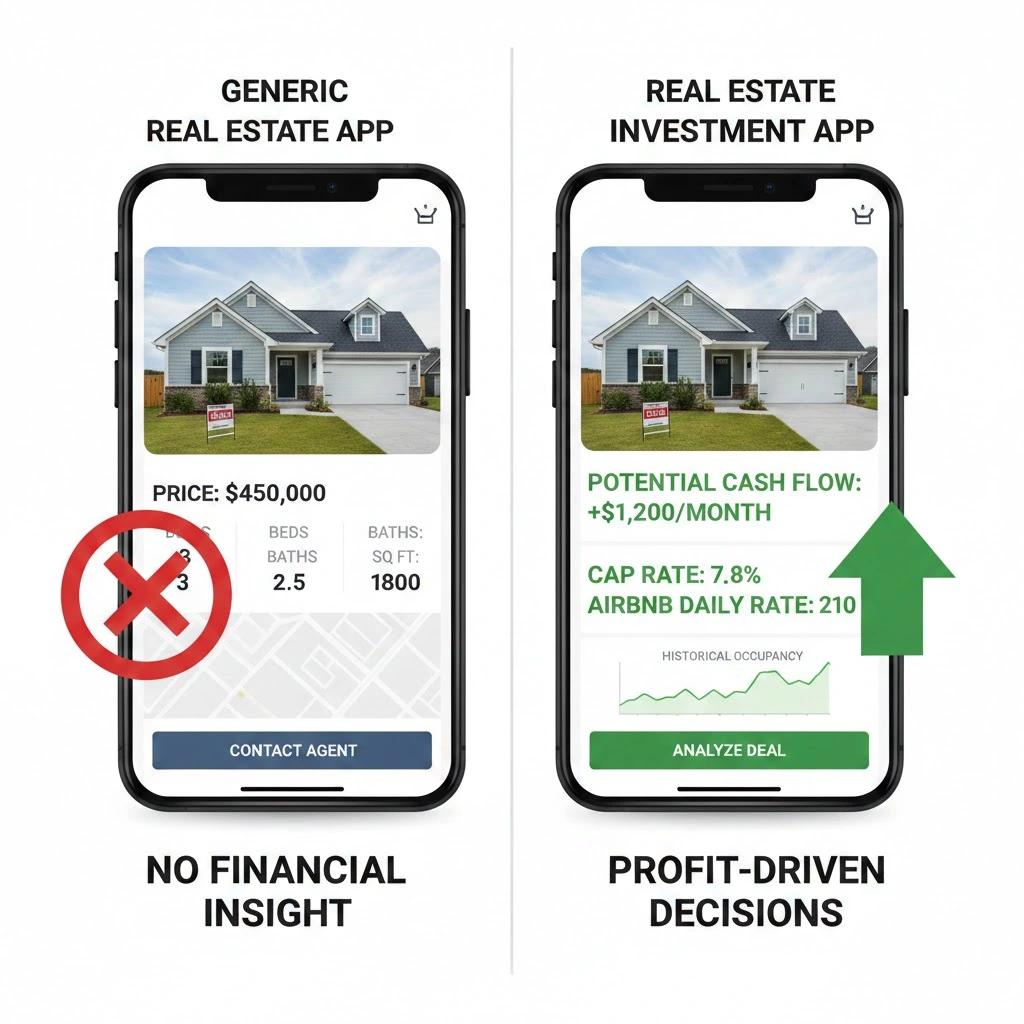 The Real Estate Investment App Revolution: From Generic Search to Data-Driven Decision Engines