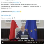 Poland’s Parliament Fails to Overturn Presidential Veto on Key Crypto Regulation Bill, Extending Regulatory Stalemate