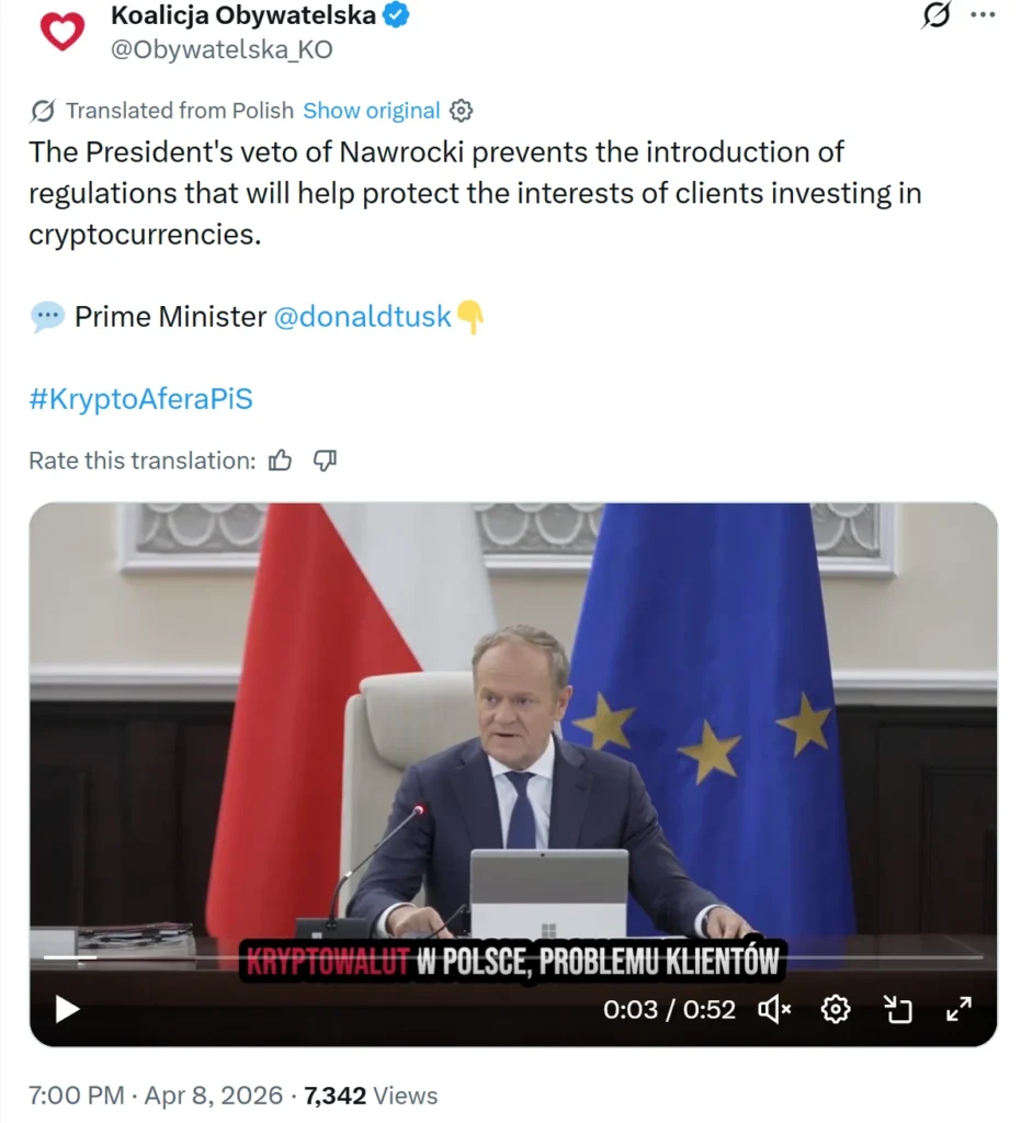 Poland’s Parliament Fails to Overturn Presidential Veto on Key Crypto Regulation Bill, Extending Regulatory Stalemate